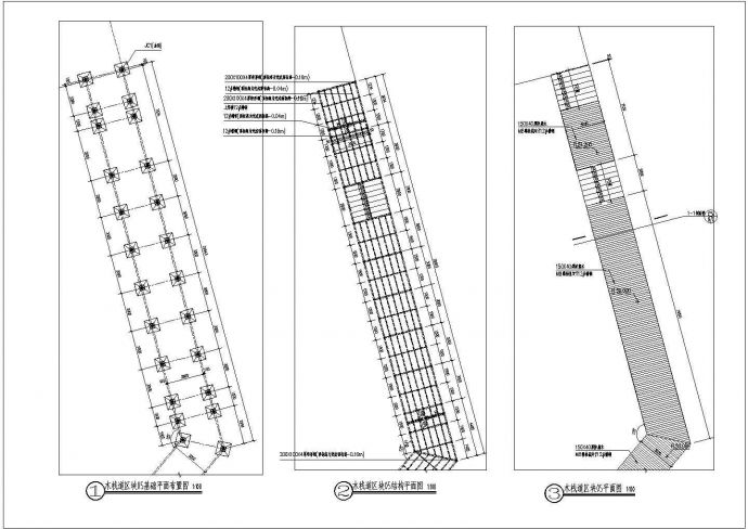某钢结构木平台、栈道全套施工图纸_图1