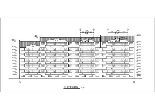 某地7层住宅建筑cad施工图（共9张）-图二
