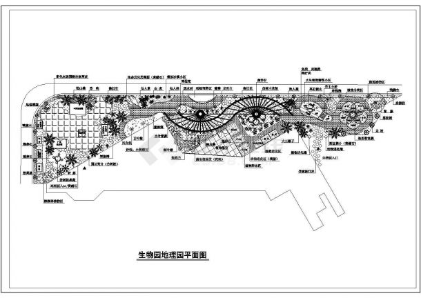 广东某小学生物园地理园园林景观设计方案-图一