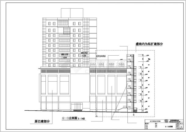 某地大型百货大楼建筑施工CAD图（共16张）-图一