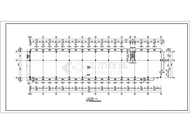 某地小商品市场建筑施工CAD图（共14张）-图二