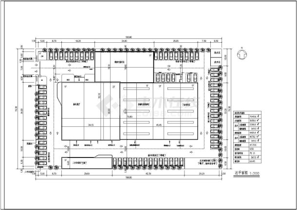 某知名汽车品牌一级网点B级店建筑施工图-图一