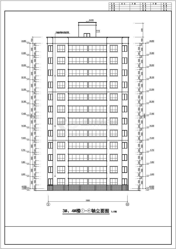 某两套高层住宅楼方案及规划设计图纸-图一