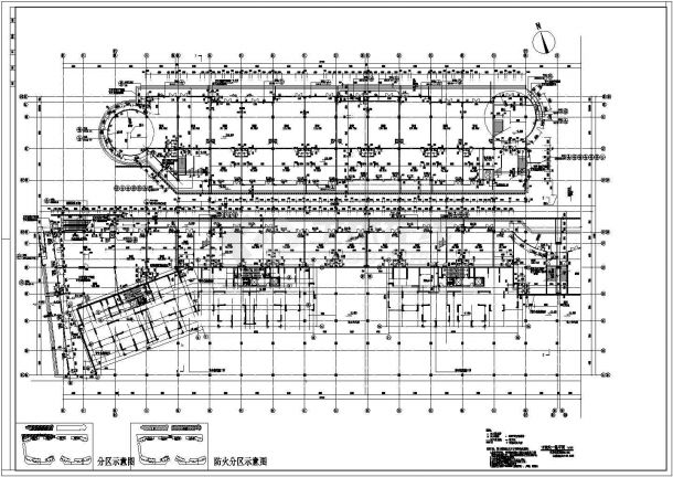 某住宅区三层商铺建筑施工图（共14张）-图二