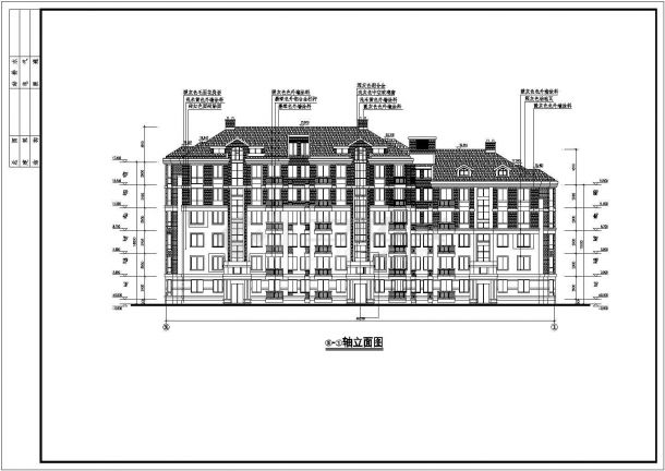 某地区六层框架结构住宅建筑方案图-图二