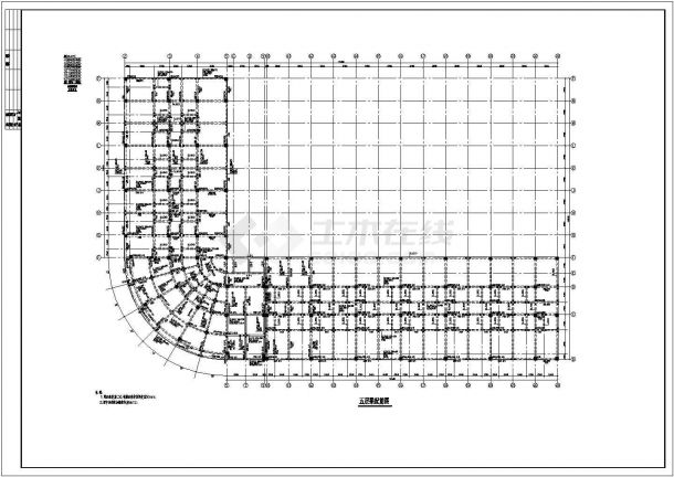 比较齐全的住宅框架建筑结构CAD图纸-图一