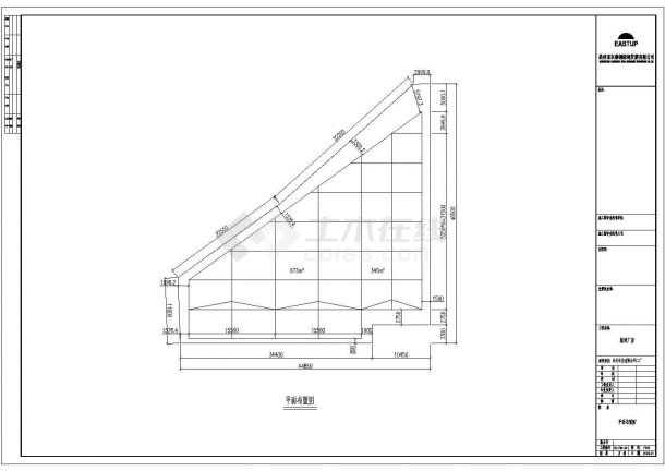 某地二厂厂房结构建筑结构CAD图纸-图一