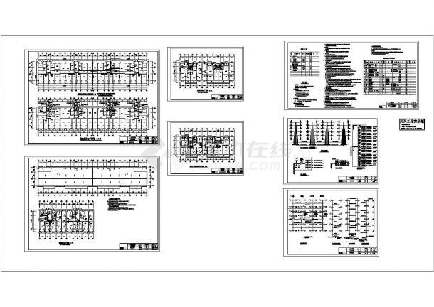 沭阳多层住宅楼电气设计施工图，共八张-图一