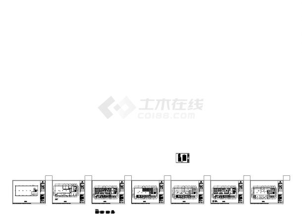 仁恒区广场办公室装修设计施工图丶带效果图-图一