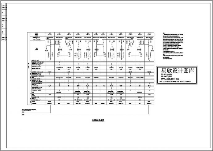 大型公建配电系统设计图_图1