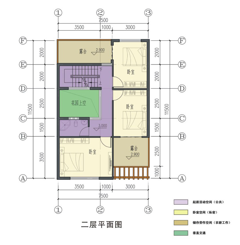 80平方米混合结构住宅设计cad图，含设计说明