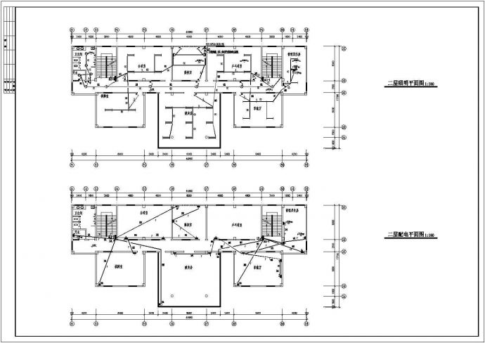 海南某活动中心电气施工cad图（电气平面图）_图1