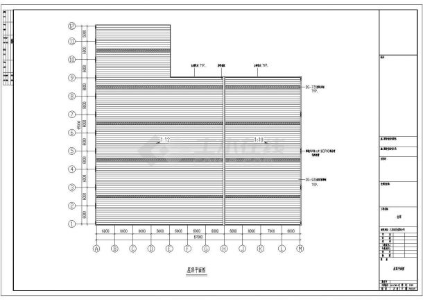 某纸业有限公司仓库建筑结构CAD图纸-图二