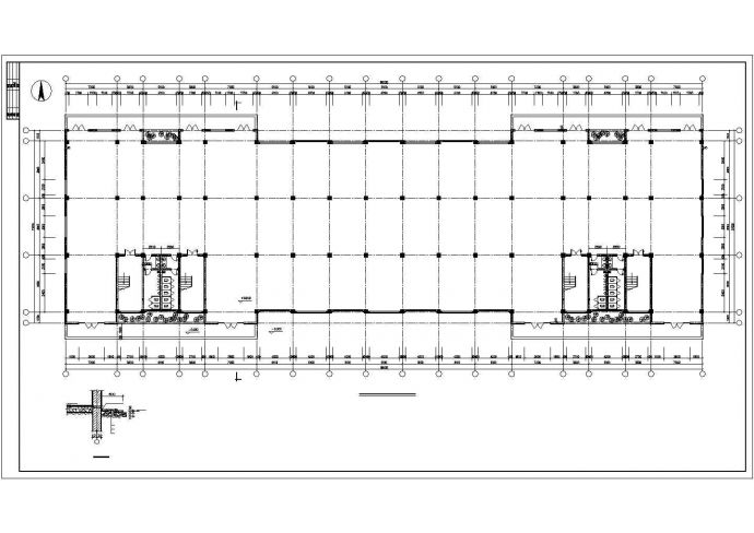 某地比较详细的四层厂房建筑施工图_图1