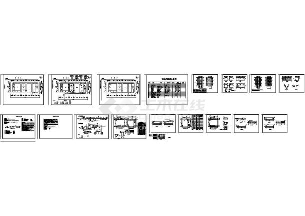 啤酒厂废水处理站建施cad图，共二十张-图一