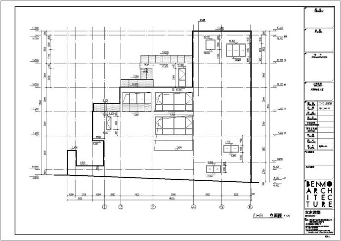 南方某地区五层别墅楼建筑设计施工图_图1