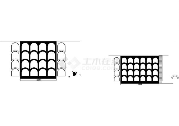 新建银西铁路某标段骨架护坡示意图-图一