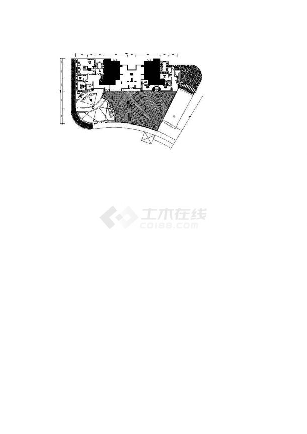 明珠售楼部装修设计施工图（含效果图）-图一