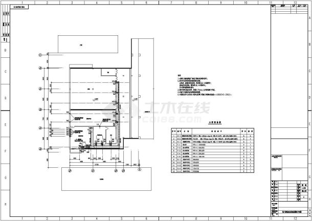  Central air conditioning design and construction drawing of a shopping plaza on the 5th floor - Figure 1