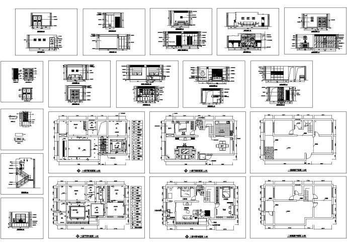 复式住宅室内设计装饰施工图_图1