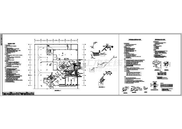 某小区高层框架结构地下车库给排水工程施工图-图一