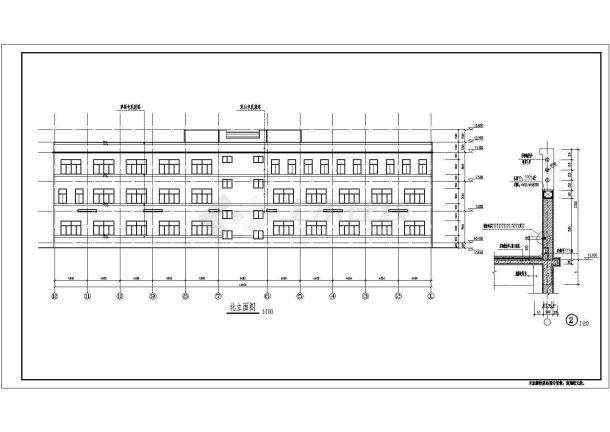 某办公楼建筑结构设计施工图纸全套-图二