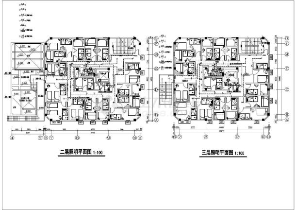 某4层快捷型旅馆电气设计全套施工图-图二