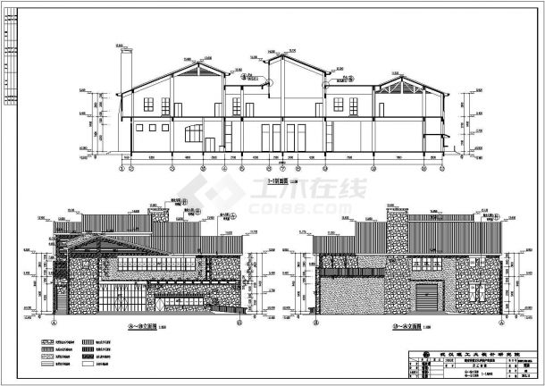 湖南2层框架结构餐饮食堂建筑专业施工图-图二
