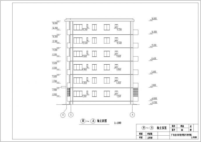 某地六层砖混结构小区住宅建筑设计施工图纸_图1