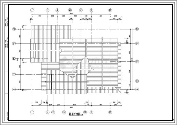 某B型日式别墅建筑施工图（共11张）-图一