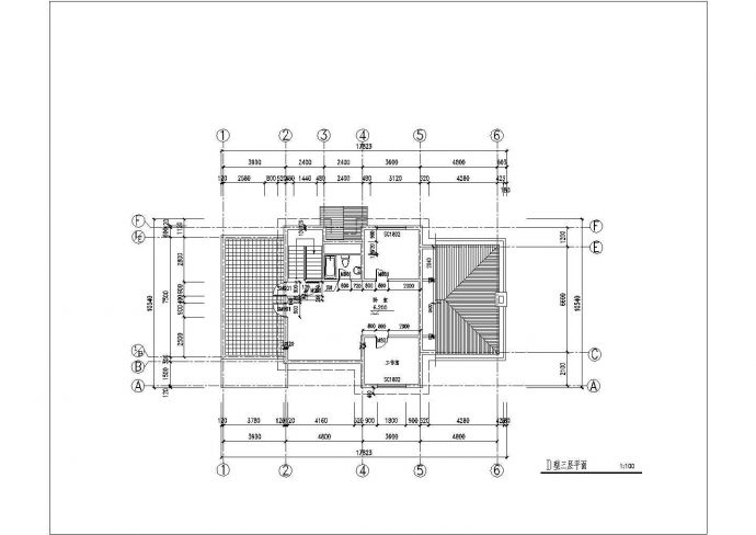 某地区精致的别墅建筑施工图纸（节点详细）_图1