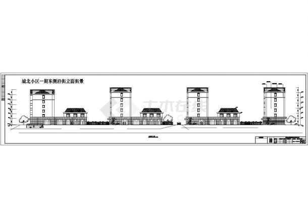 内蒙古六层砖混结构住宅楼建筑设计方案-图一
