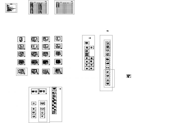 一套三层别墅施工cad图（附效果图）_图1