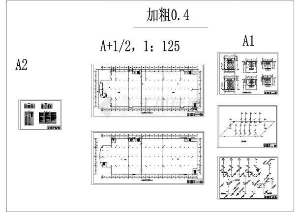 某二层车间给排水设计图-图一