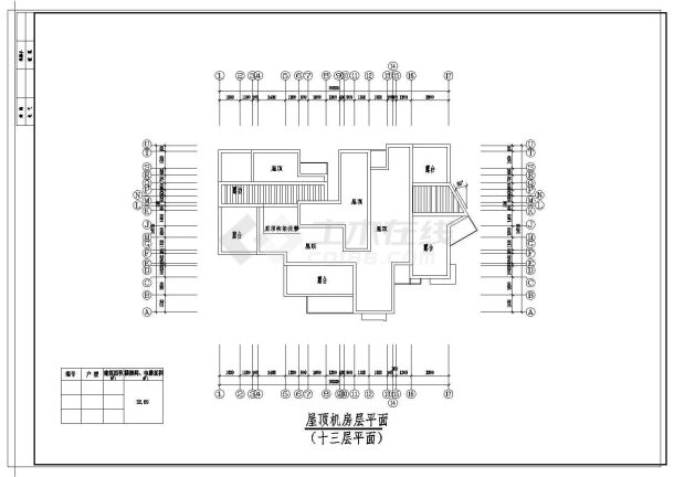 某地点式小高层住宅楼建筑图（共7张）-图一