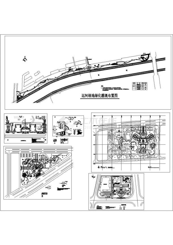 园林灌溉系统建筑设计施工图-图一