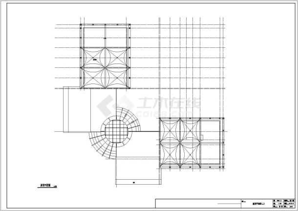 某地区三层大型售楼中心建筑施工图纸 -图一