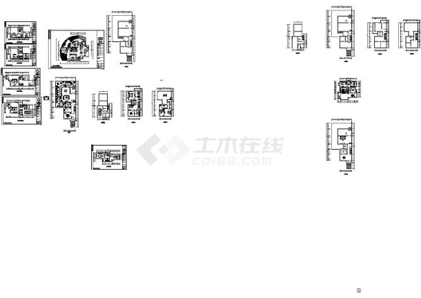 中式别墅装修设计施工图及效果图-图一