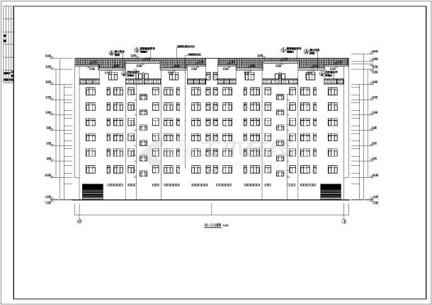 贵阳某小区2#住宅楼建筑设计施工图-图二