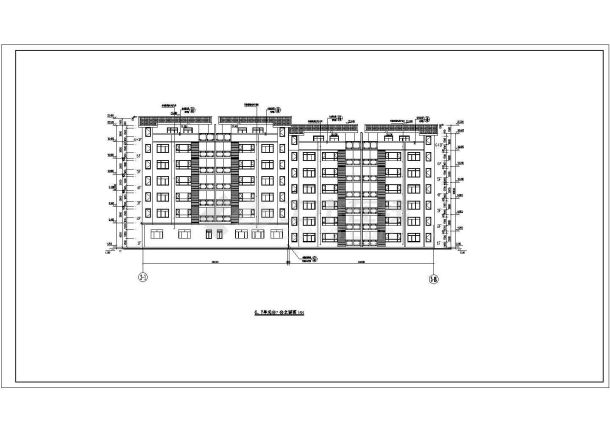 某地下一层地上六层砖混结构住宅楼建筑施工图-图一