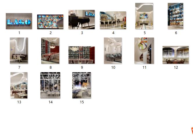某地大型休闲时尚餐厅装修实景图（共15张）_图1
