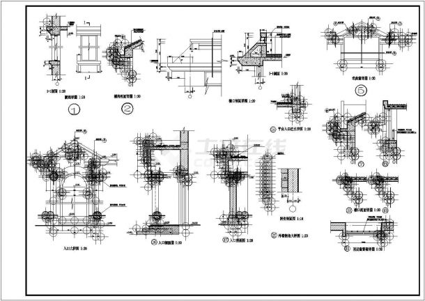 某地混凝土实用性简单的别墅建筑施工全套图纸-图一