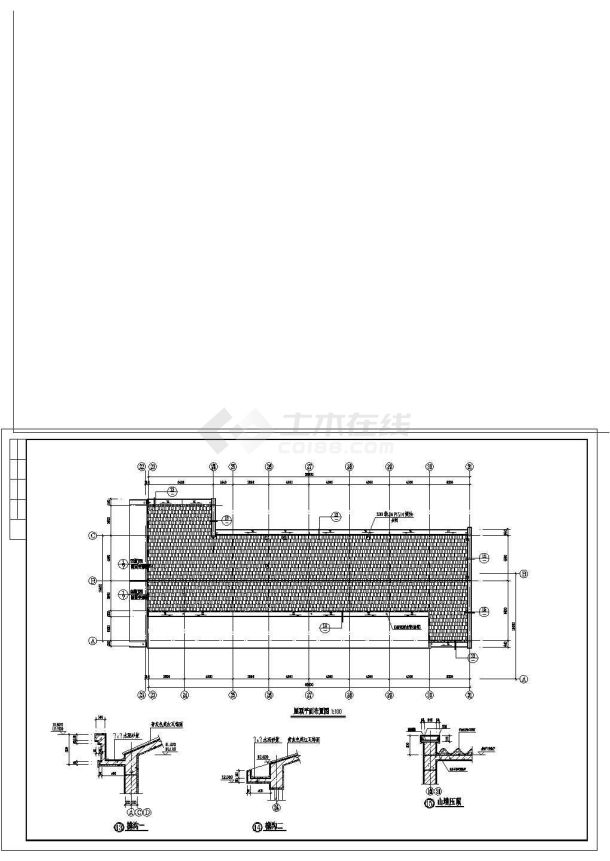 某地小型商住楼建筑施工图纸（共10张）-图一