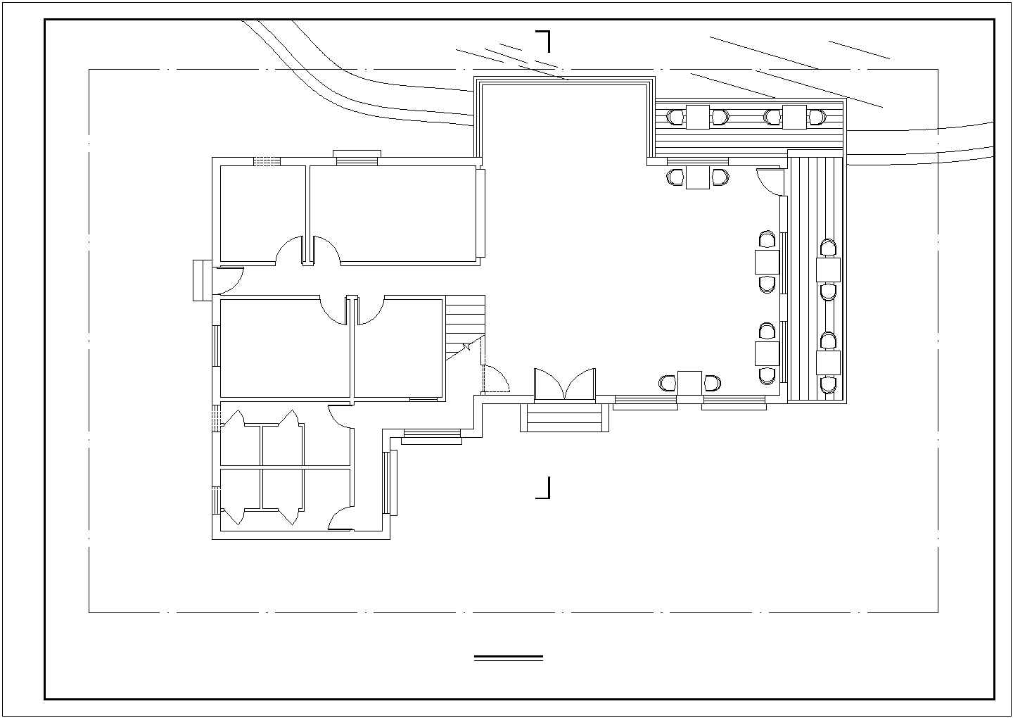 某地大型咖啡厅方案设计图（共4张）