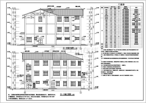 某地区三层食堂综合楼建筑设计方案图-图二