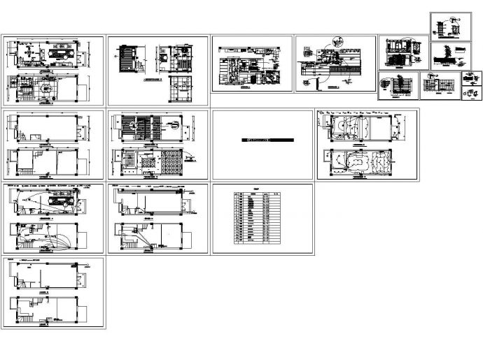 大唐世家样板别墅设计建施cad图，共十七张_图1