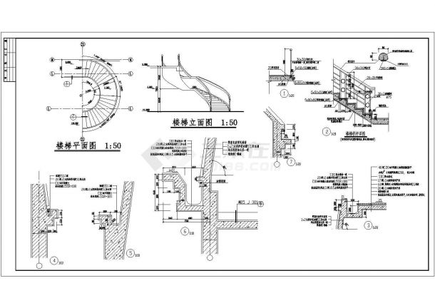 某大型余杭茶馆CAD建筑施工图（共12张）-图一