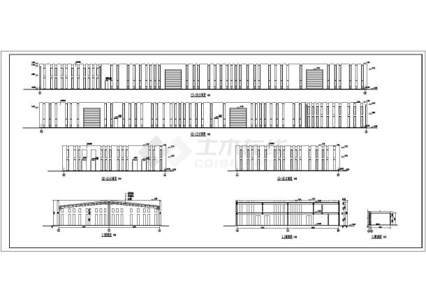 某工厂两层生产车间建筑设计方案图-图一