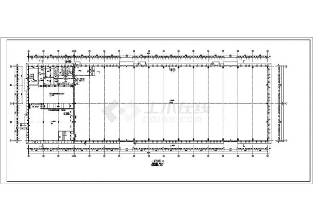 某工厂两层生产车间建筑设计方案图-图二