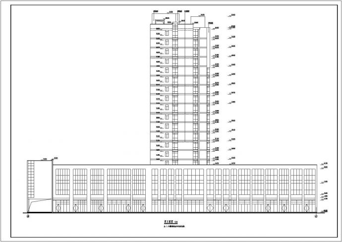 某地区18层商住楼建筑方案设计图_图1